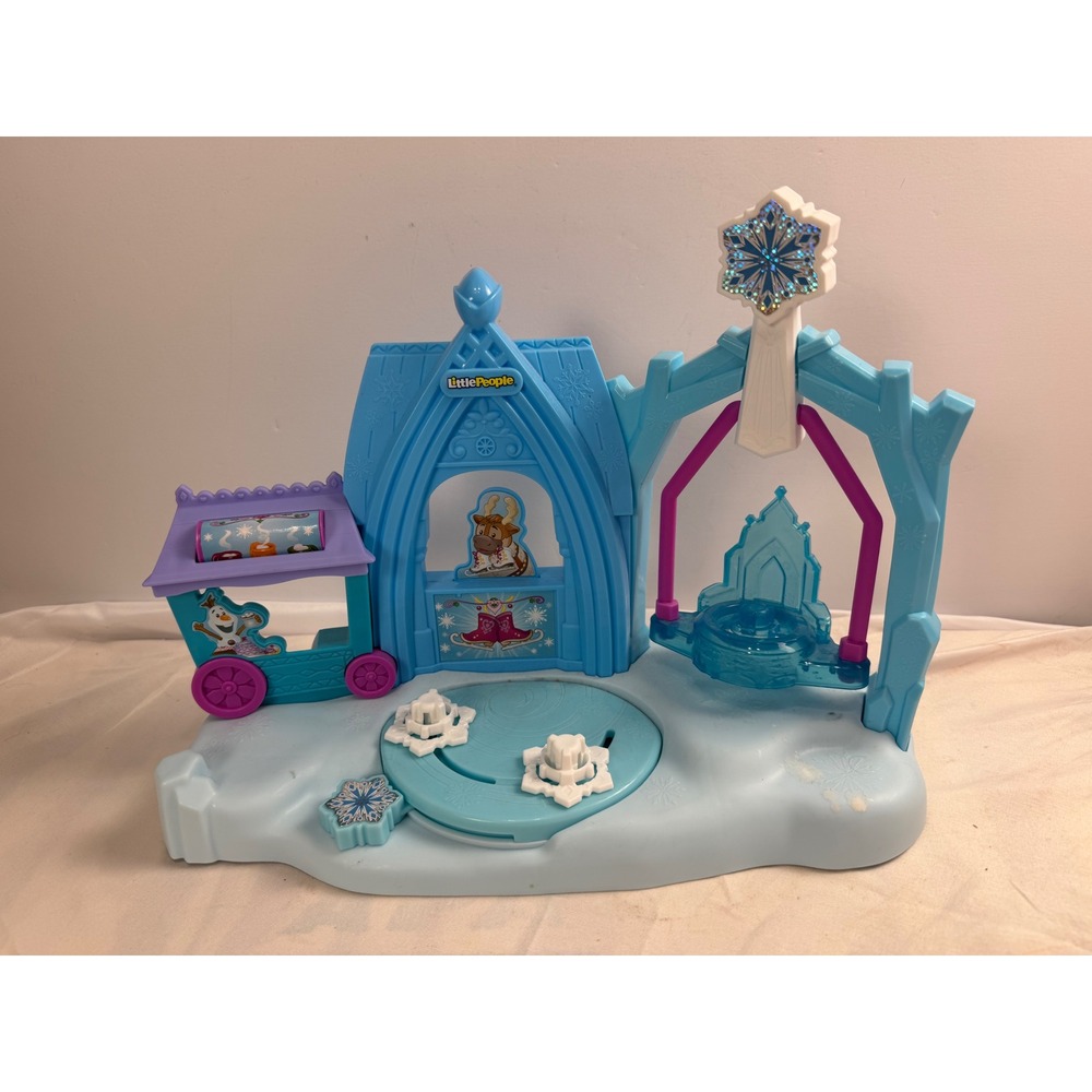 Fisher-Price Little People Disney Frozen Elsa Ice Palace Playset Blue